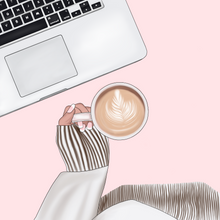 Load image into Gallery viewer, Coffee harmony - digital illustration
