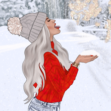 Load image into Gallery viewer, Winter bliss - digital illustration
